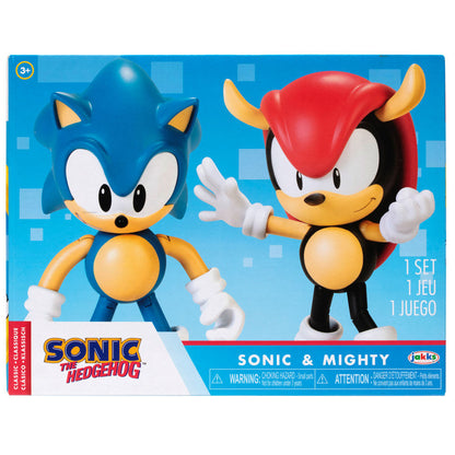 Set figuras Sonic & Mighty Sonic The Hedgehog 10cm JAKKS PACIFIC