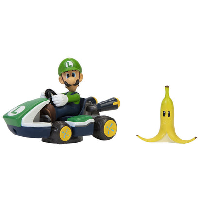 Figura Luigi Kart megagiros Mario Kart 6,5cm JAKKS PACIFIC