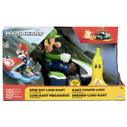 Figura Luigi Kart megagiros Mario Kart 6,5cm JAKKS PACIFIC