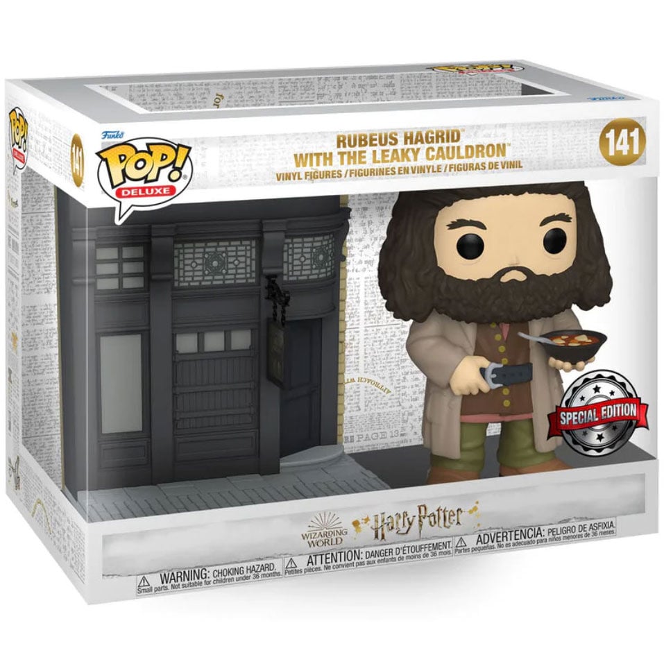 Figura POP Harry Potter Diagon Alley Rubeus Hagrid The Leaky Cauldron Exclusive FUNKO