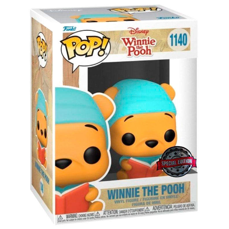 Figura POP Disney Winnie - Winnie Reading Book Exclusive FUNKO
