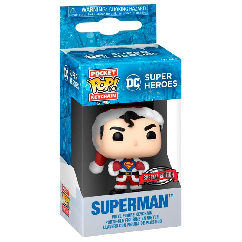 Llavero Pocket POP DC Comics Holiday Superman Exclusive FUNKO