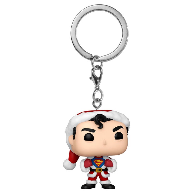 Llavero Pocket POP DC Comics Holiday Superman Exclusive FUNKO