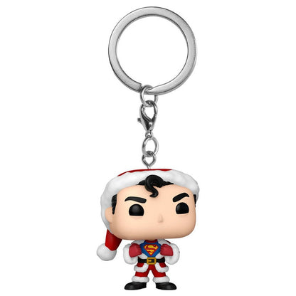 Llavero Pocket POP DC Comics Holiday Superman Exclusive FUNKO