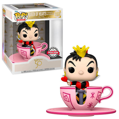 Figura POP Walt Disney World 50th Queen of Hearts at mad tea party Exclusive FUNKO
