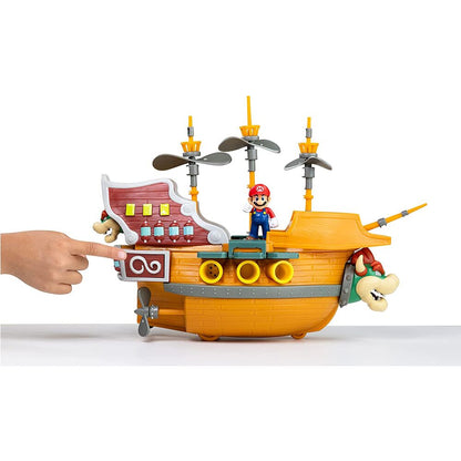 Playset Deluxe Aeronave Bowser Super Mario Nintendo JAKKS PACIFIC