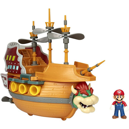 Playset Deluxe Aeronave Bowser Super Mario Nintendo JAKKS PACIFIC