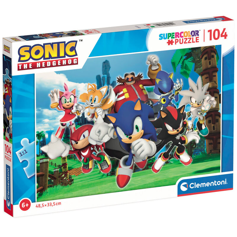 Puzzle Sonic The Hedgehog 104pzs CLEMENTONI