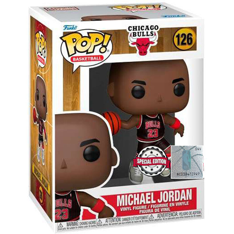Figura POP NBA Chicago Bulls Michael Jordan with Jordans Exclusive FUNKO