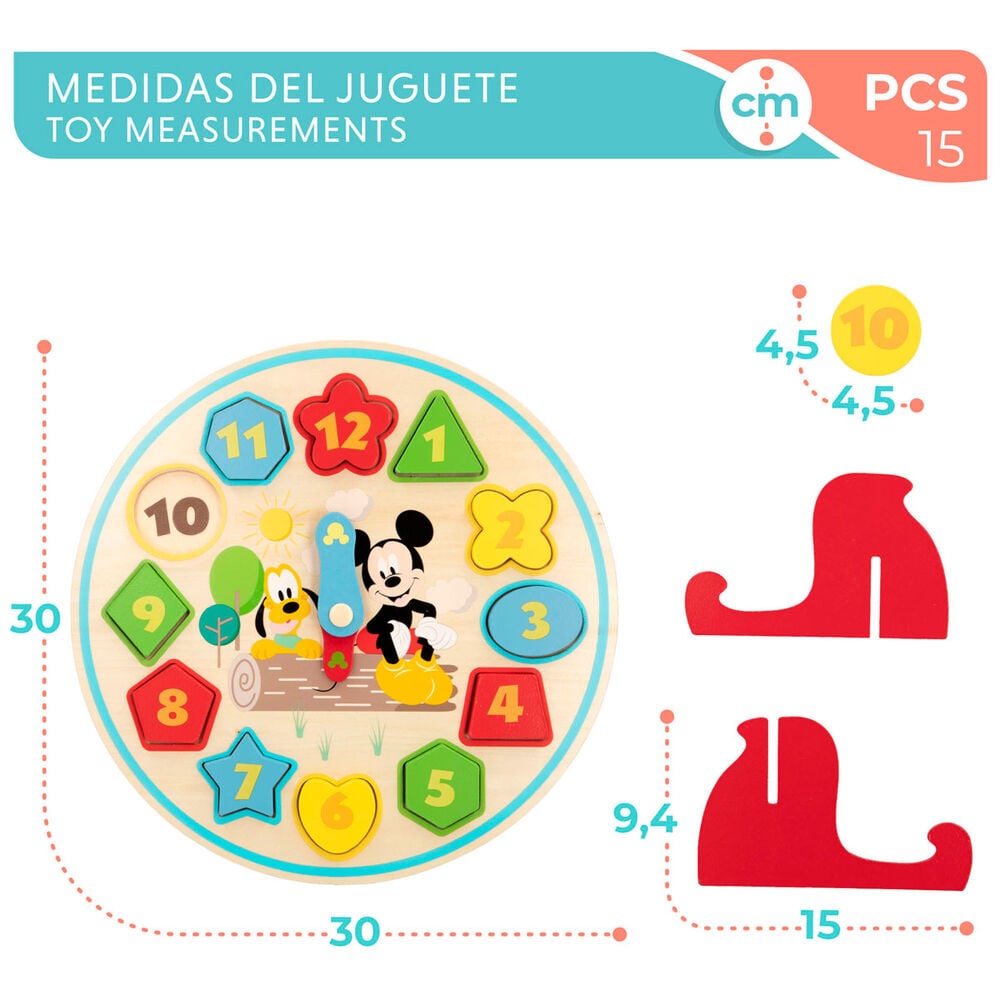 Reloj Baby Disney madera WOOMAX