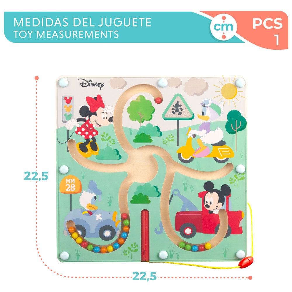 Laberinto magnetico Baby Disney madera WOOMAX