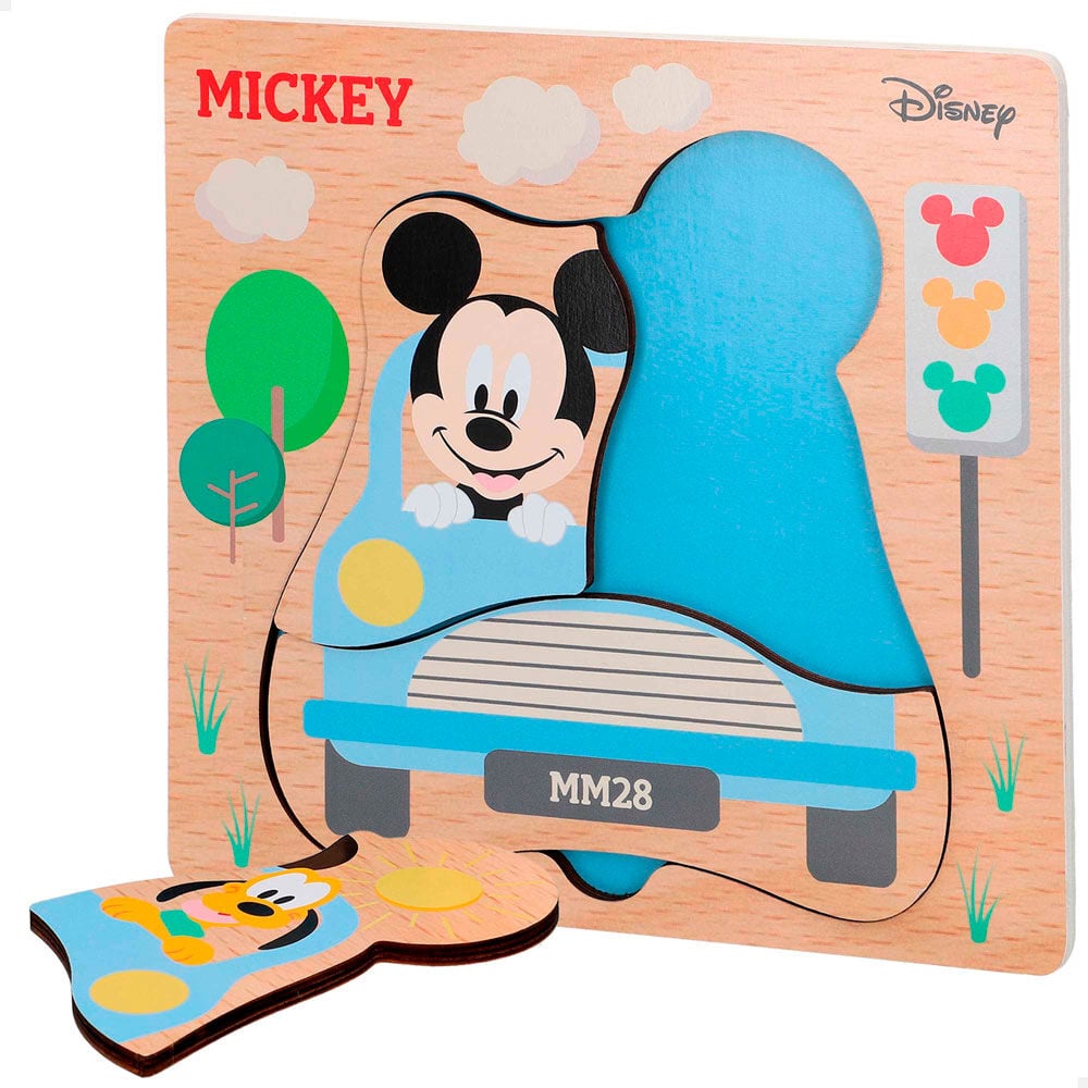 Puzzle surtido madera Mickey Minnie Disney WOOMAX