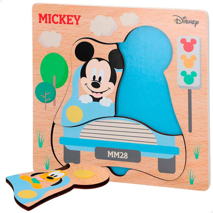 Puzzle surtido madera Mickey Minnie Disney WOOMAX