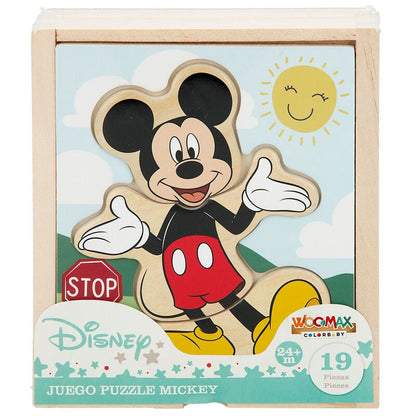 Puzzle madera Mickey Disney WOOMAX