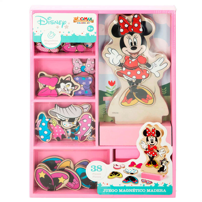 Juego magnetico madera vestidos Minnie Disney WOOMAX