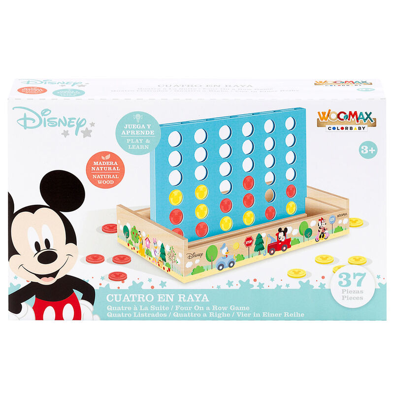 Juego Cuatro en Raya madera Disney WOOMAX