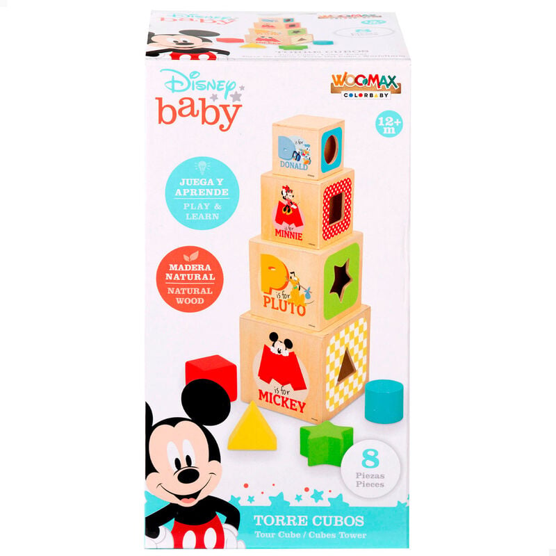 Torre cubos madera Disney WOOMAX
