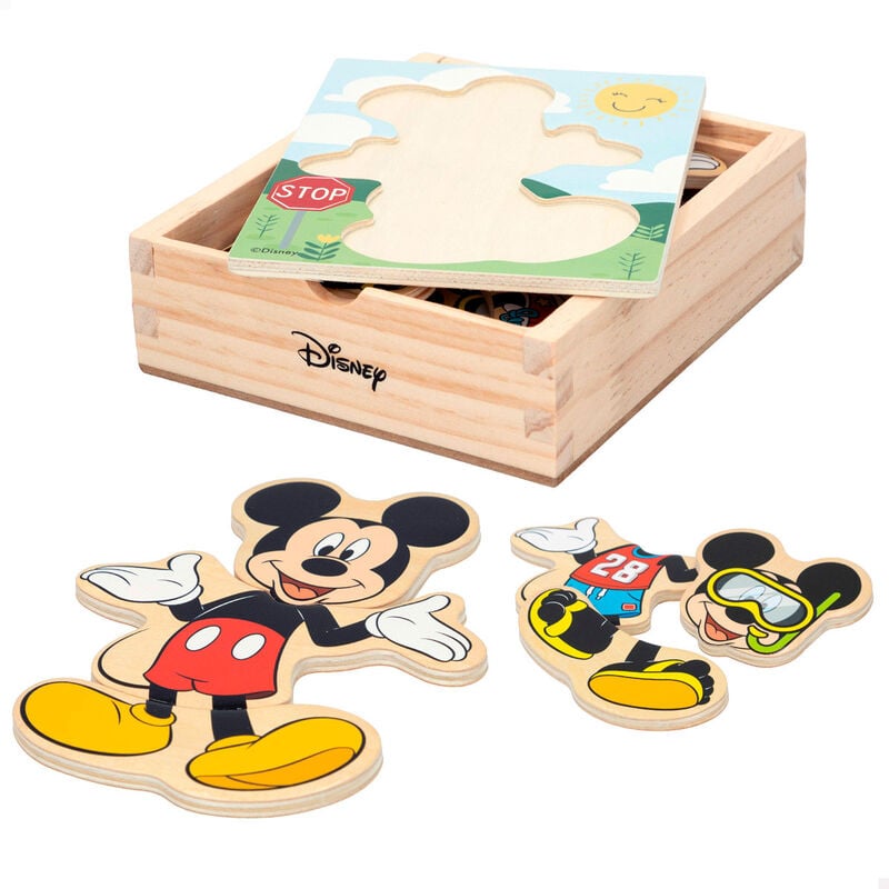 Puzzle madera Mickey Disney WOOMAX