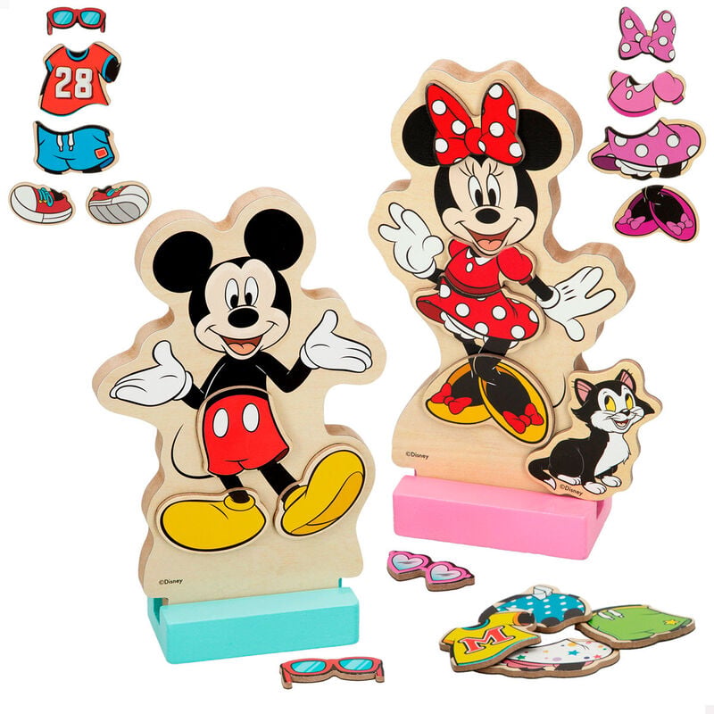 Juego magnetico madera vestidos Minnie Disney WOOMAX