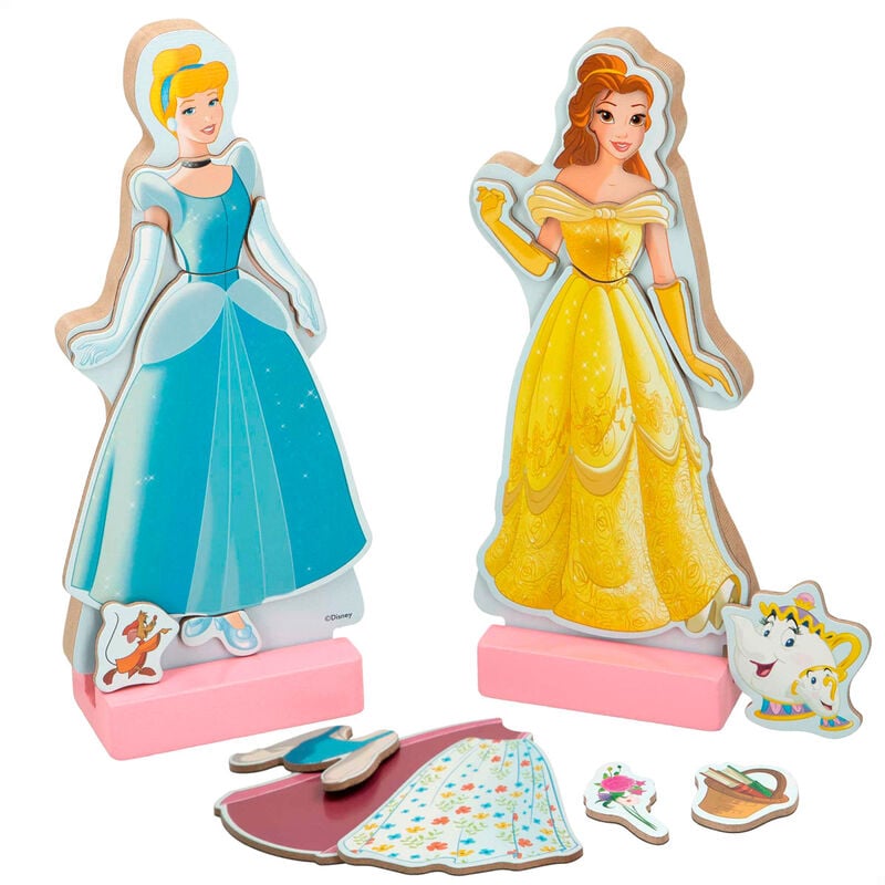 Juego magnetico madera vestidos Princesas Disney WOOMAX