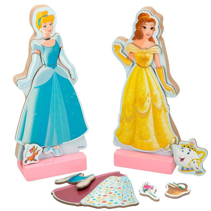 Juego magnetico madera vestidos Princesas Disney WOOMAX