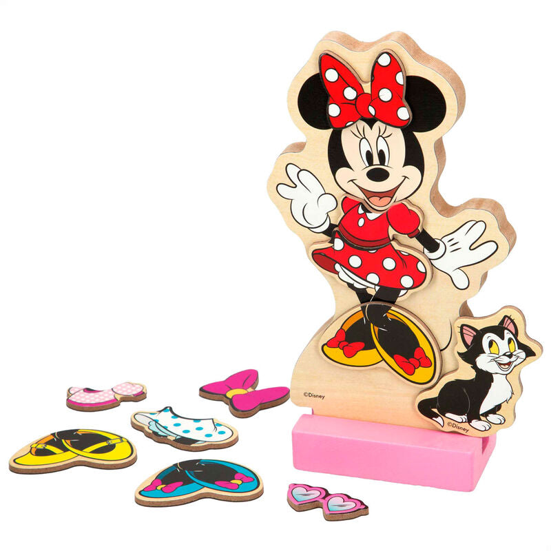 Juego magnetico madera vestidos Minnie Disney WOOMAX