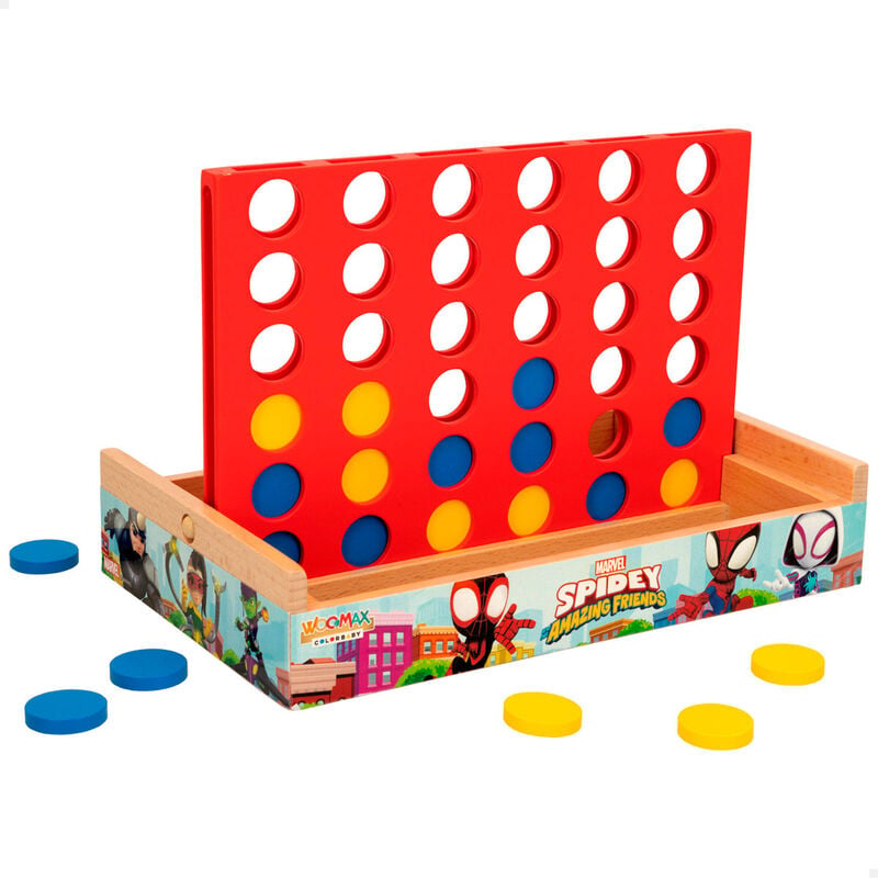 Juego Cuatro en Raya madera Spidey Marvel WOOMAX