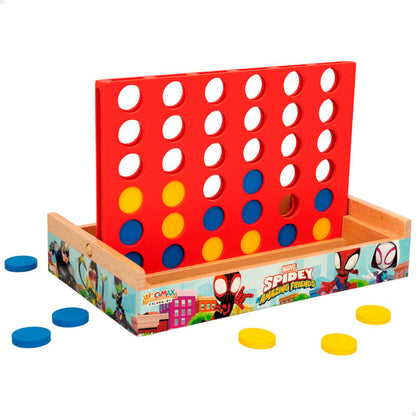 Juego Cuatro en Raya madera Spidey Marvel WOOMAX