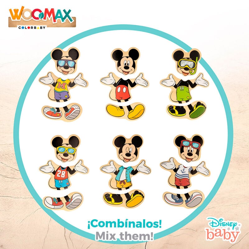 Puzzle madera Mickey Disney WOOMAX