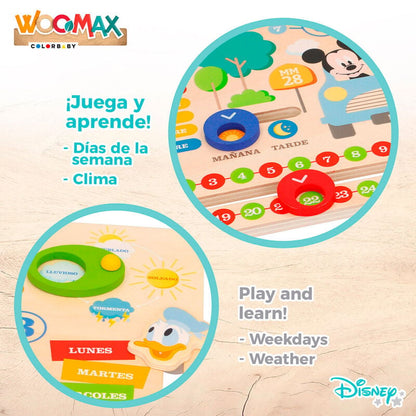 Juego Educativo Calendario Disney WOOMAX