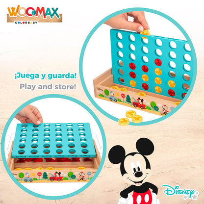 Juego Cuatro en Raya madera Disney WOOMAX