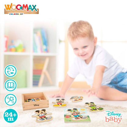 Puzzle madera Mickey Disney WOOMAX