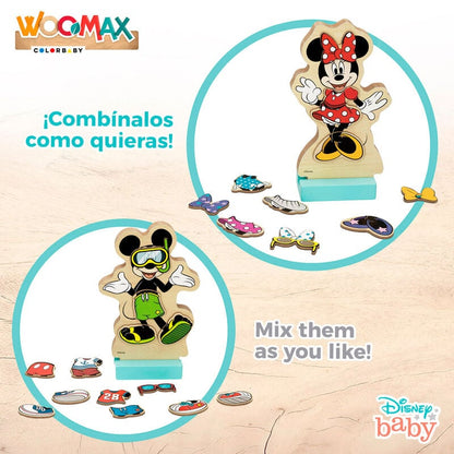 Juego magnetico madera vestidos Minnie Disney WOOMAX