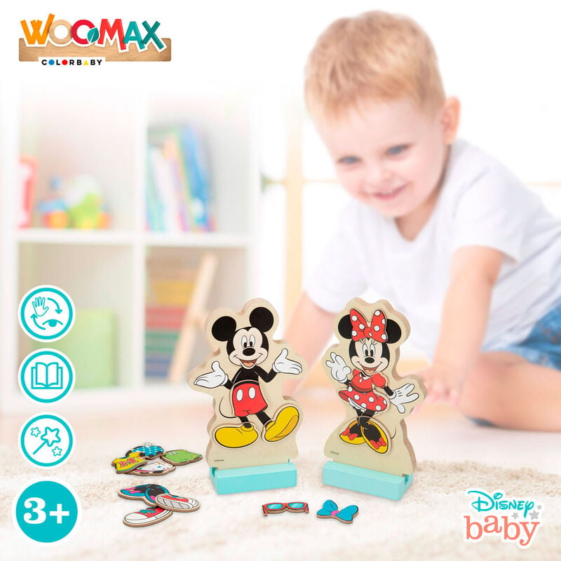 Juego magnetico madera vestidos Minnie Disney WOOMAX
