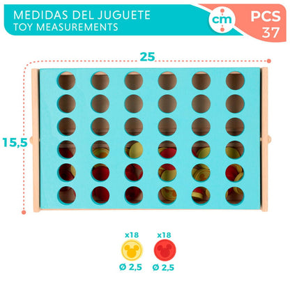 Juego Cuatro en Raya madera Disney WOOMAX