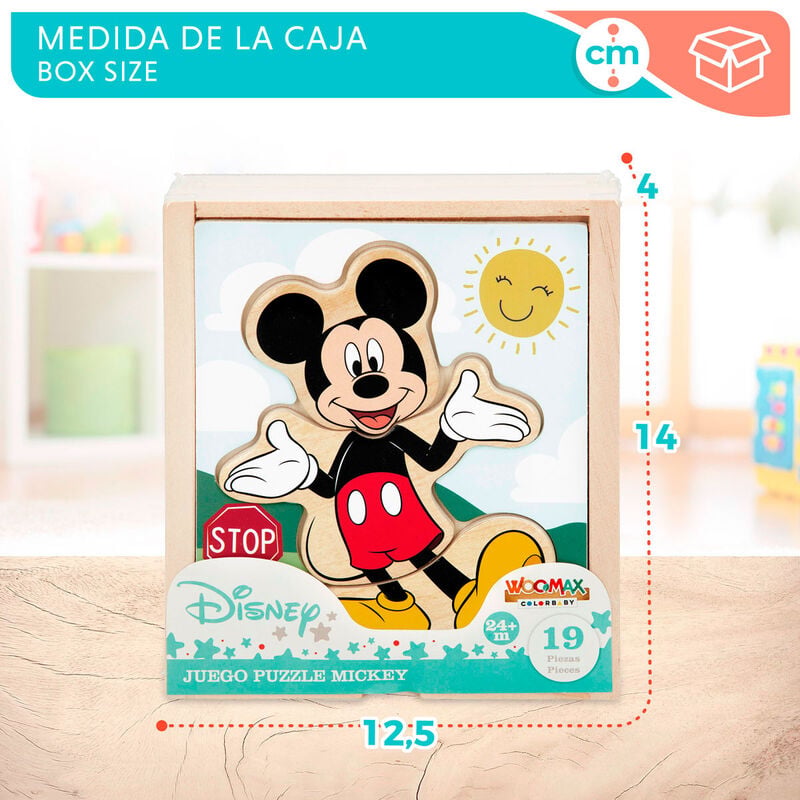 Puzzle madera Mickey Disney WOOMAX
