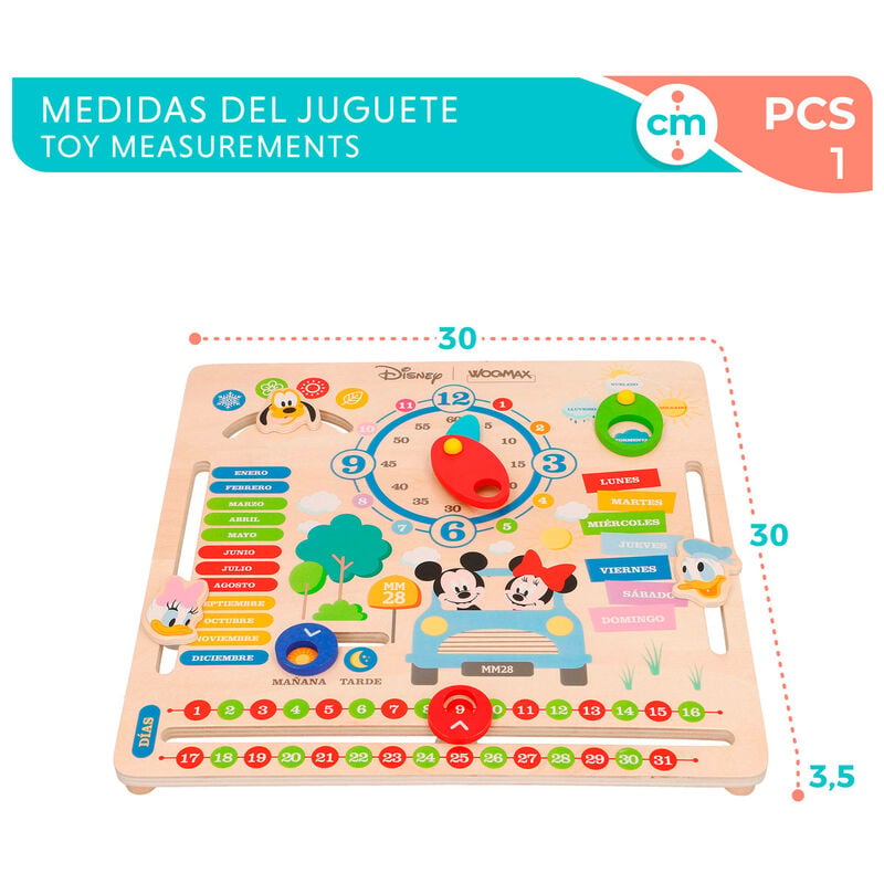 Juego Educativo Calendario Disney WOOMAX
