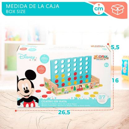Juego Cuatro en Raya madera Disney WOOMAX