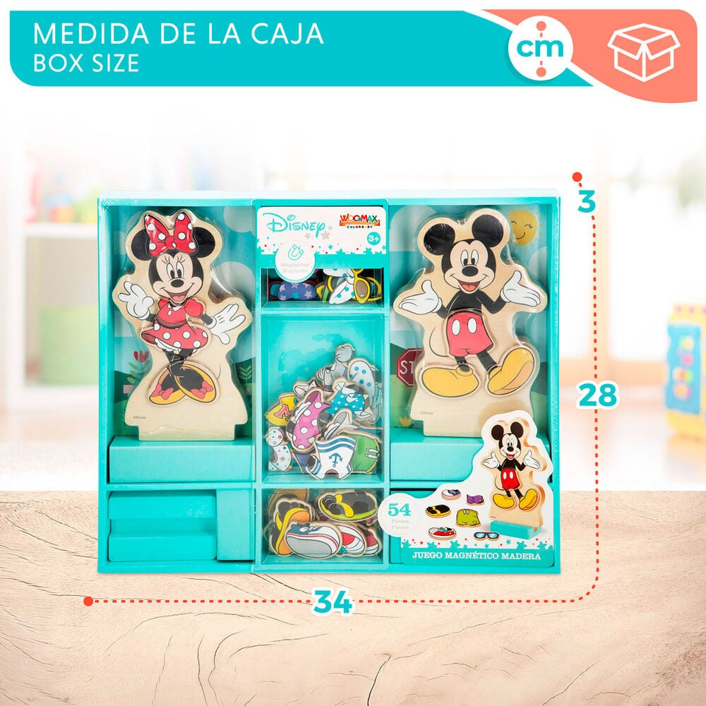 Juego magnetico madera vestidos Minnie Disney WOOMAX