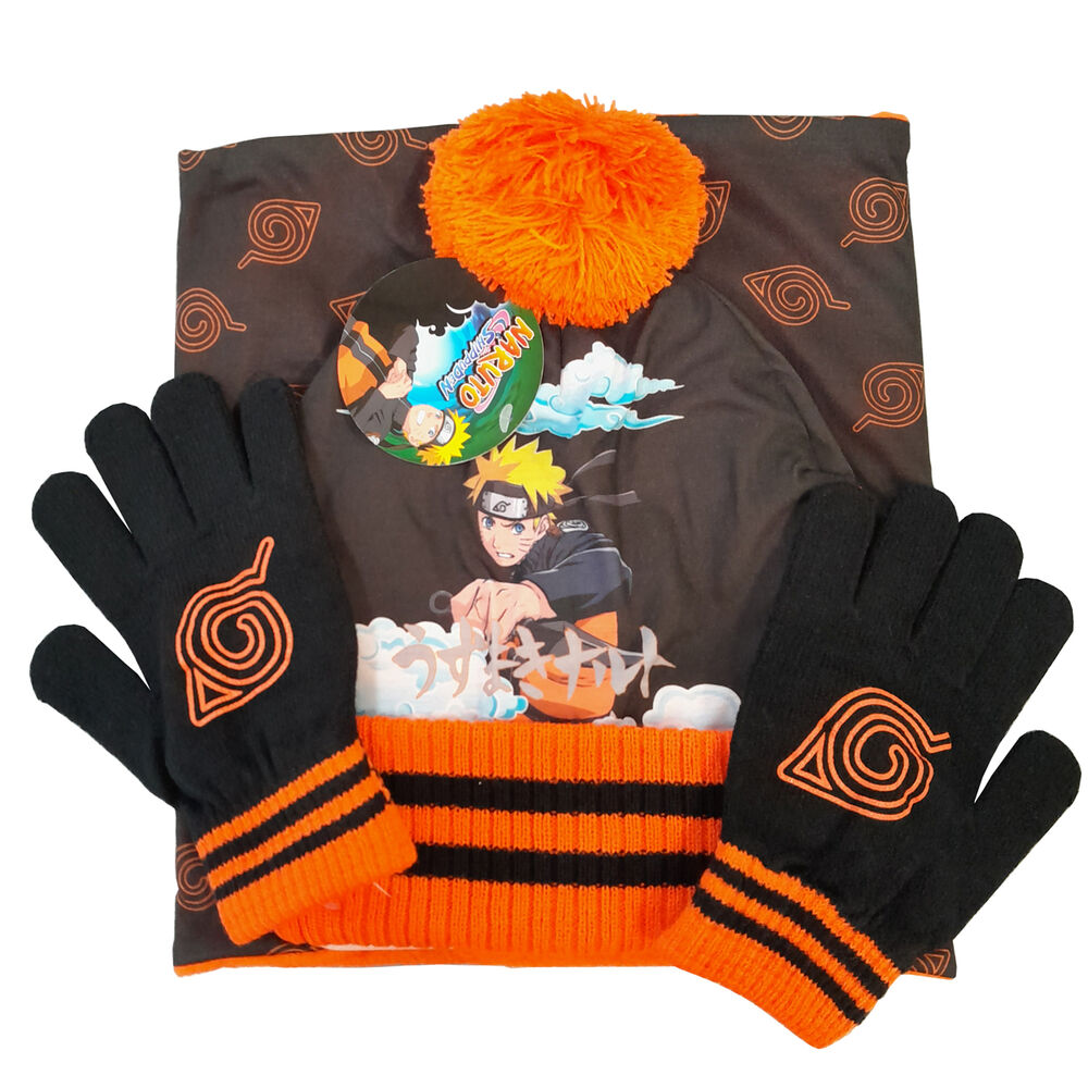 Set gorro braga cuello y guantes Naruto PIERROT