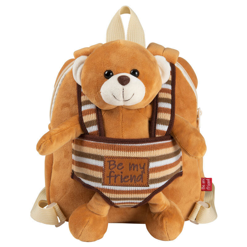 Mochila reversible + peluche Oso Benji 25cm PERLETTI