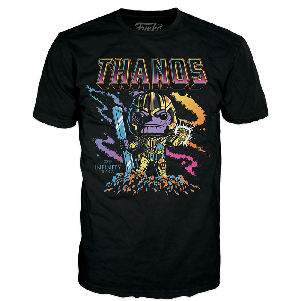 Set figura POP & Tee Marvel Infinity Saga Thanos Exclusive FUNKO