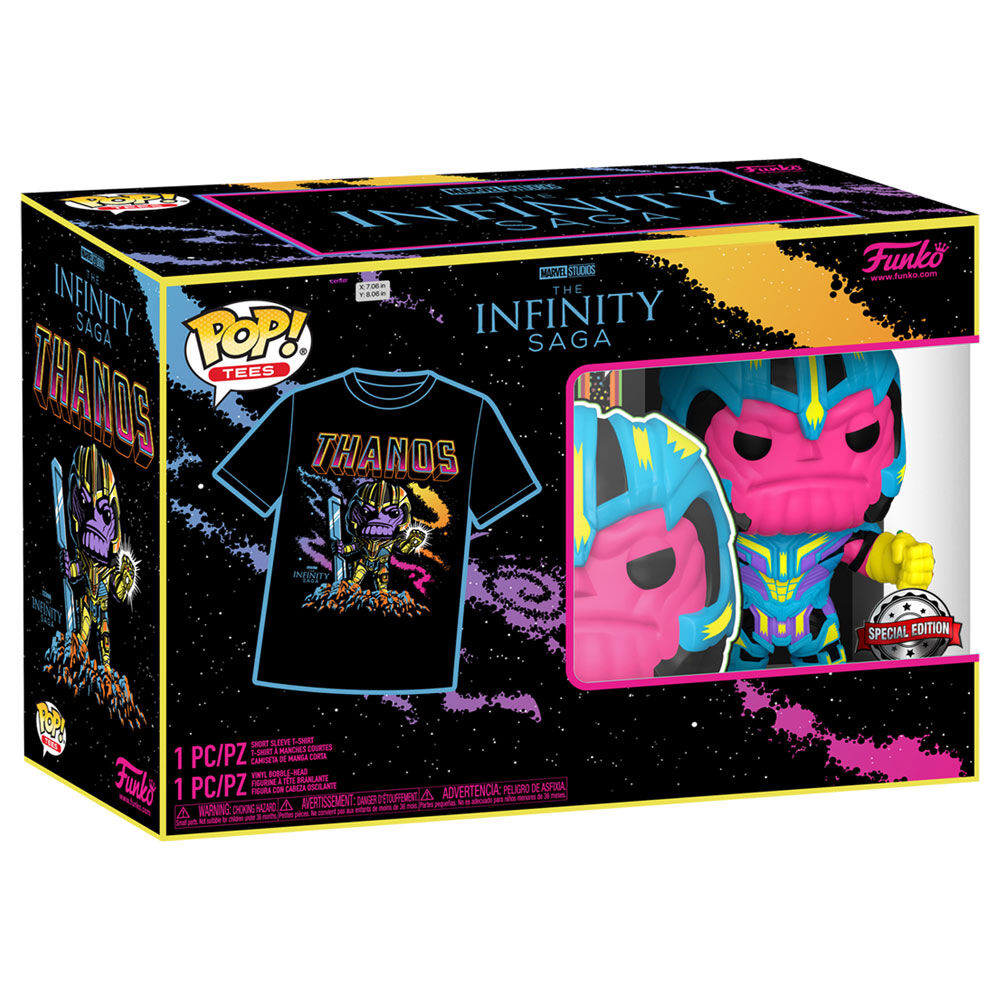 Set figura POP & Tee Marvel Infinity Saga Thanos Exclusive FUNKO