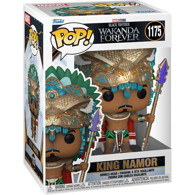 Figura POP Marvel Black Panther Wakanda Forever King Namor FUNKO