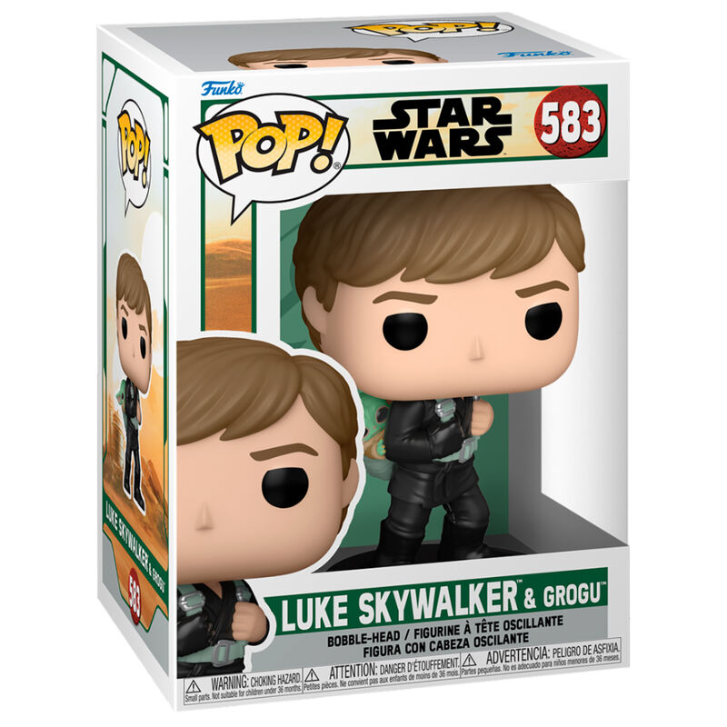 Figura POP Star Wars El Libro de Boba Fett 2 Luke Skywalker & Grogu FUNKO