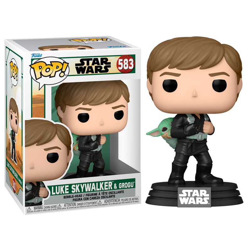 Figura POP Star Wars El Libro de Boba Fett 2 Luke Skywalker & Grogu FUNKO