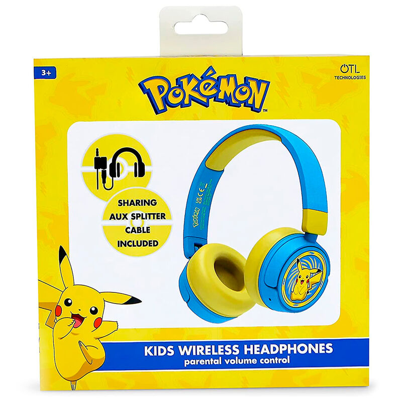 Auriculares inalambricos infantiles Pikachu Pokemon OTL TECHNOLOGIES