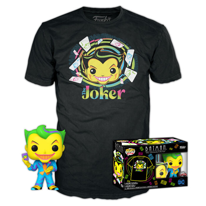 Set figura POP & Tee DC Comics Batman Joker Exclusive FUNKO