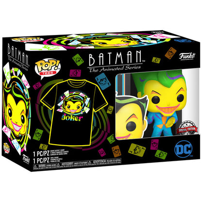 Set figura POP & Tee DC Comics Batman Joker Exclusive FUNKO