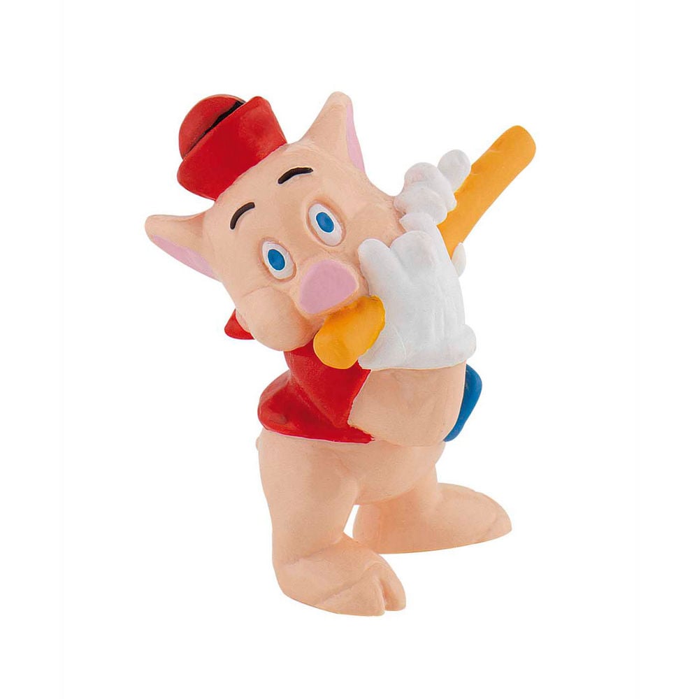 Figura Cerdito Flauta Los 3 Cerditos 5cm BULLYLAND